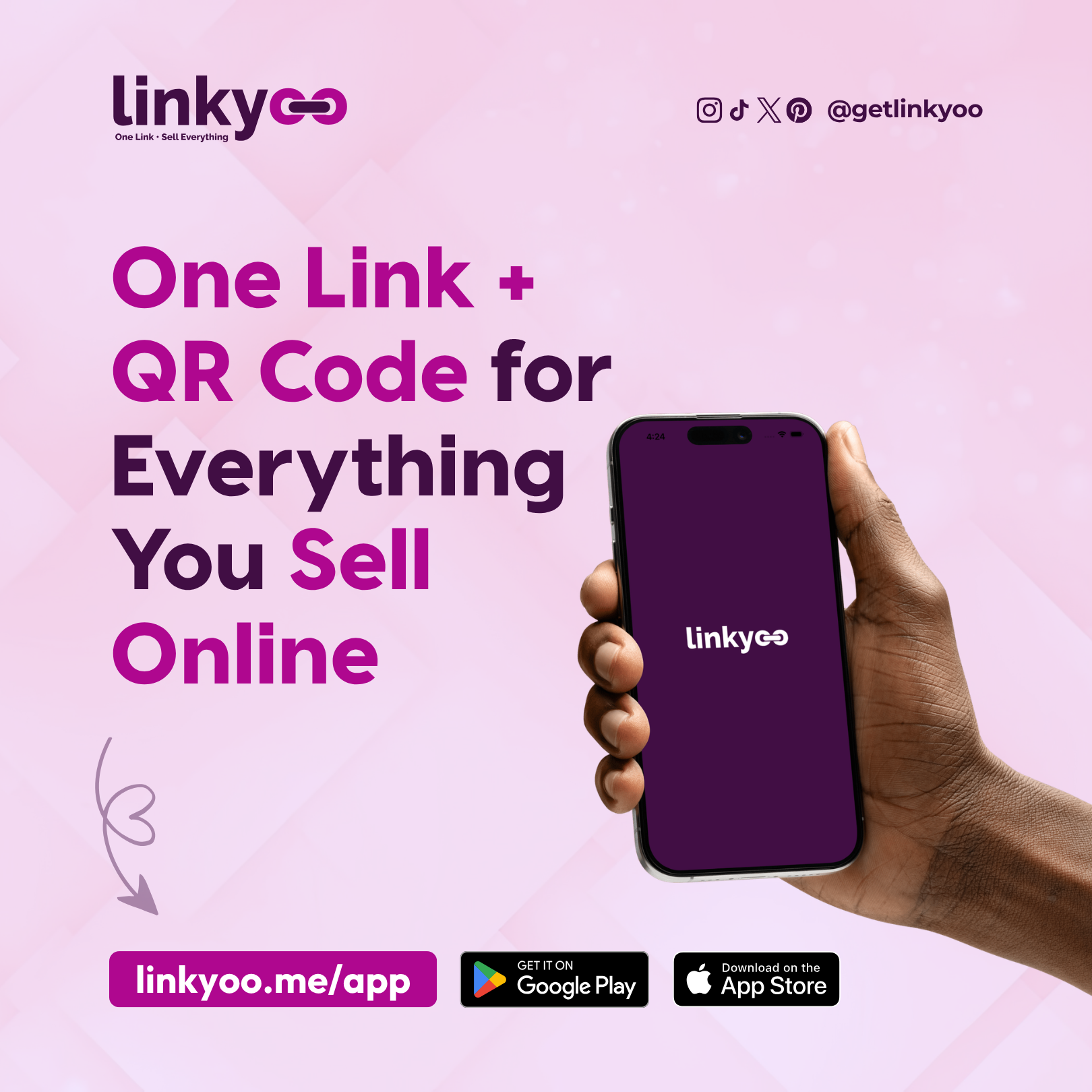Linkyoo app — shareable business profile and menu